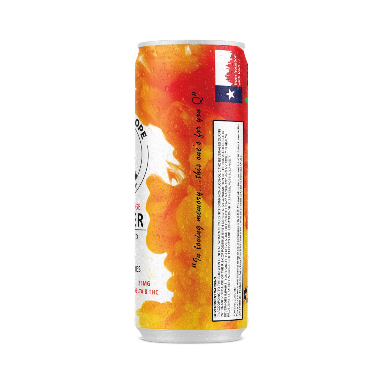 Delta 8 Blood Orange Seltzer