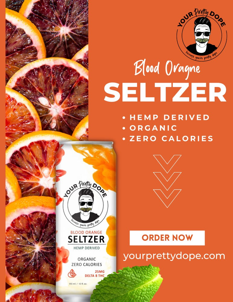 Delta 8 Blood Orange Seltzer